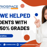 Happy student celebrating UK university admission despite low grades
