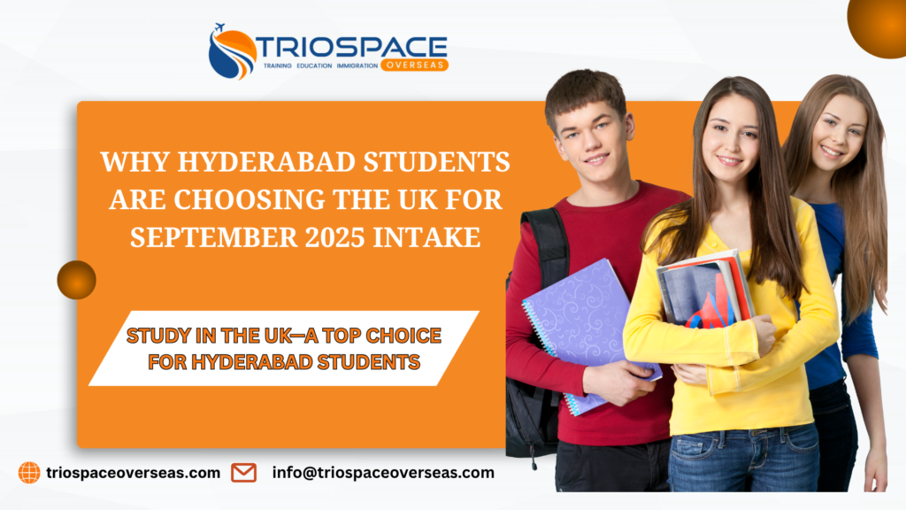 Group of Hyderabad students excitedly discussing plans to study in the UK