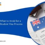 Australia student visa approval with documents and flag”