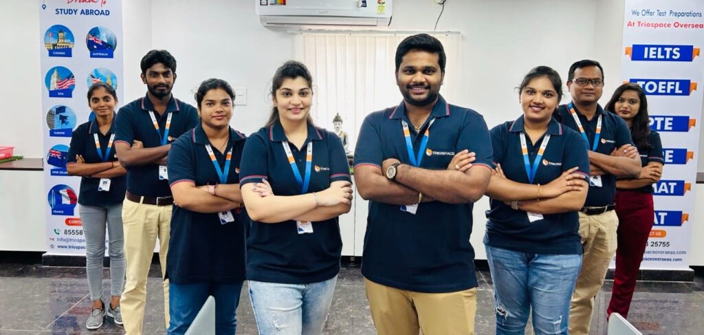 Triospace Overseas study abroad consultancy team in Hyderabad